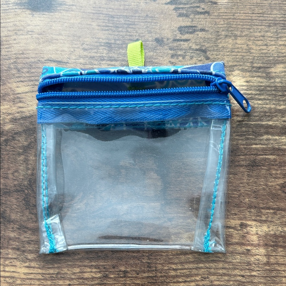 Blue Patterned Cosmetic Bag - Picture 4 of 5